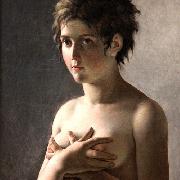 Pierre-Narcisse Guerin Jeune fille en buste oil painting reproduction